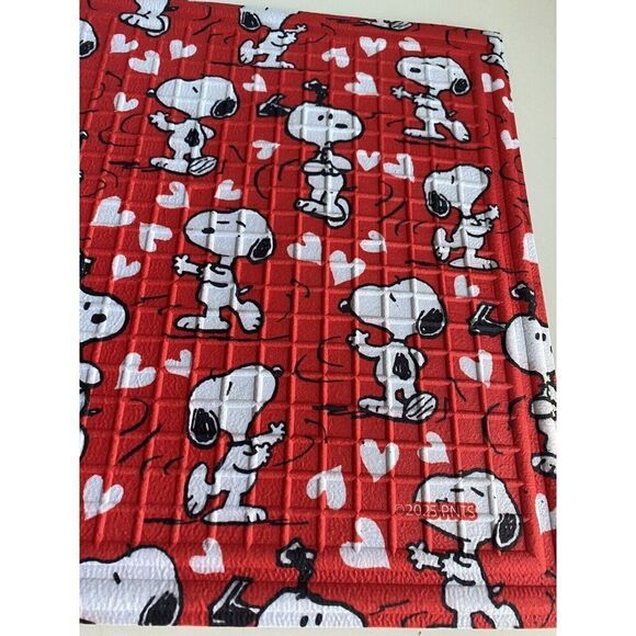 Peanuts Snoopy Valentines Outdoor Rubber Door Mat Rug 18X30” Red Hearts NEW - Picture 6 of 14